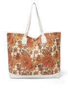 Matchesfashion.com Dodo Bar Or - Litta Floral-print Canvas Tote Bag - Womens - Orange Multi