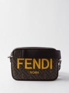 Fendi - Ff-print Coated-canvas Cross-body Bag - Mens - Brown Multi