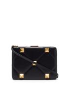 Matchesfashion.com Valentino Garavani - Roman Stud Quilted-leather Clutch Bag - Womens - Black