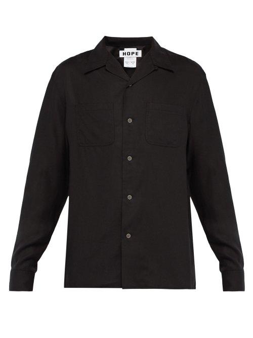 Matchesfashion.com Hope - Talk Twill Shirt - Mens - Black