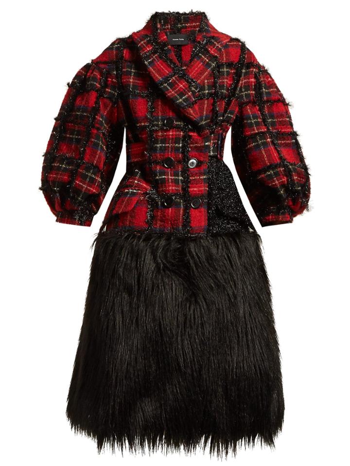 Simone Rocha Checked Tweed Coat