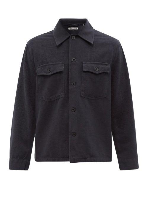 Our Legacy - Evening Brushed Cotton-moleskin Jacket - Mens - Black