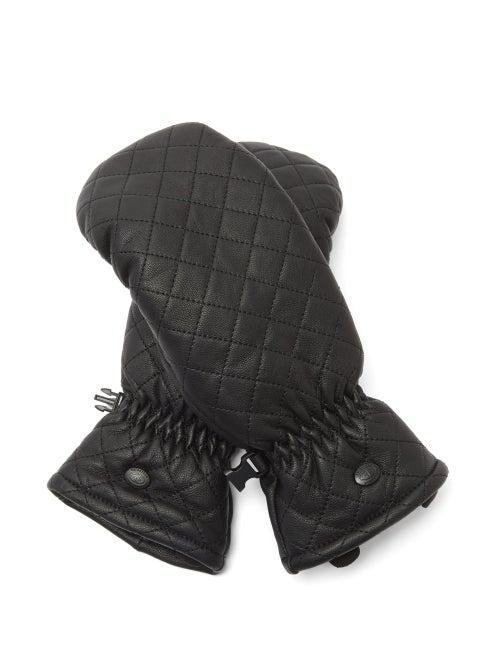 Goldbergh - Boxer Topstitched-leather Ski Mittens - Womens - Black