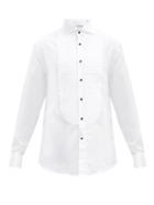 Matchesfashion.com Brunello Cucinelli - Pintucked-bib Cotton-twill Tuxedo Shirt - Mens - White