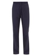 Orlebar Brown - Alfred Piped Cotton Pyjama Trousers - Mens - Navy