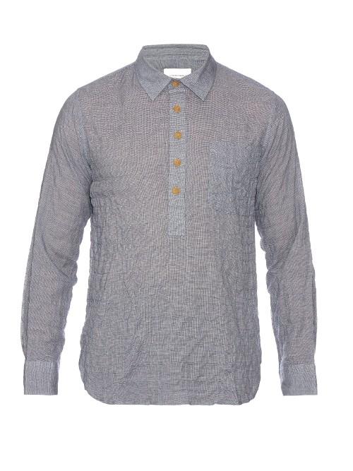 Solid & Striped Popover Cotton-blend Shirt