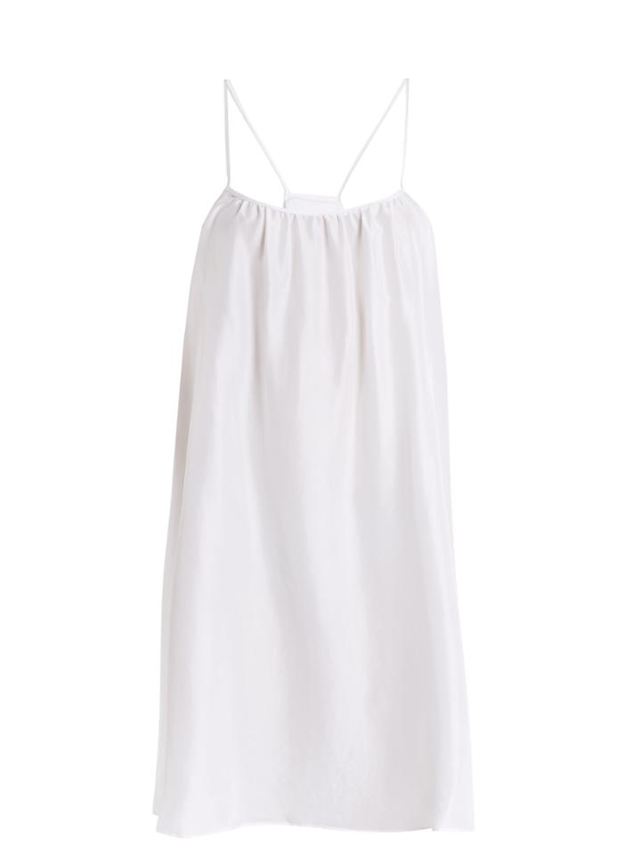 Loup Charmant Classic Scoop-neck Silk-satin Slip Dress