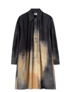Lemaire - Garment-dyed Poplin Shirt Dress - Womens - Black Beige