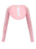 Alexander Mcqueen - Cropped Cashmere Cardigan - Womens - Light Pink