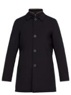 Matchesfashion.com Herno - Single Breasted Quilted Coat - Mens - Navy