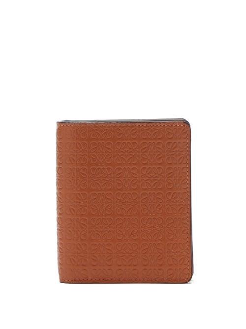 Loewe - Anagram-debossed Leather Wallet - Womens - Tan