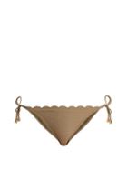 Matchesfashion.com Heidi Klein - Lamu Tie Side Bikini Briefs - Womens - Khaki