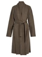Denis Colomb Raw-edge Cashmere And Camel-blend Coat