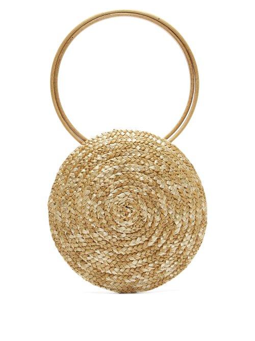 Matchesfashion.com Eliurpi - Circle Mini Woven Straw Bag - Womens - Cream