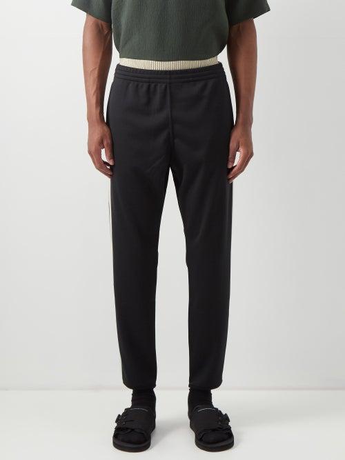 South2 West8 - Logo-embroidered Jersey Track Pants - Mens - Black