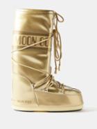 Moon Boot - Icon Lace-up Snow Boots - Womens - Gold