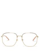 Matchesfashion.com Gucci - Aviator Glasses - Womens - Gold