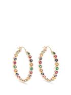 Alison Lou Emerald, Ruby, Sapphire & Gold Twister Earrings