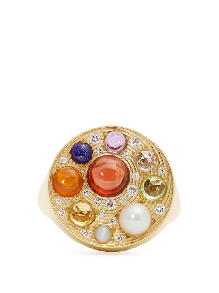 Noor Fares Diamond, Topaz & Yellow-gold Ring