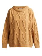 Matchesfashion.com Queene And Belle - Jean Relaxed Fit Lambswool Sweater - Womens - Camel