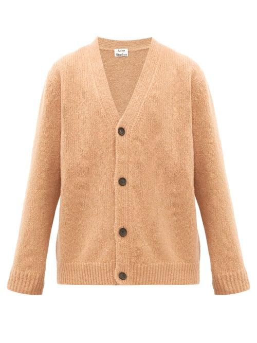 Matchesfashion.com Acne Studios - V Neck Wool Blend Cardigan - Mens - Beige