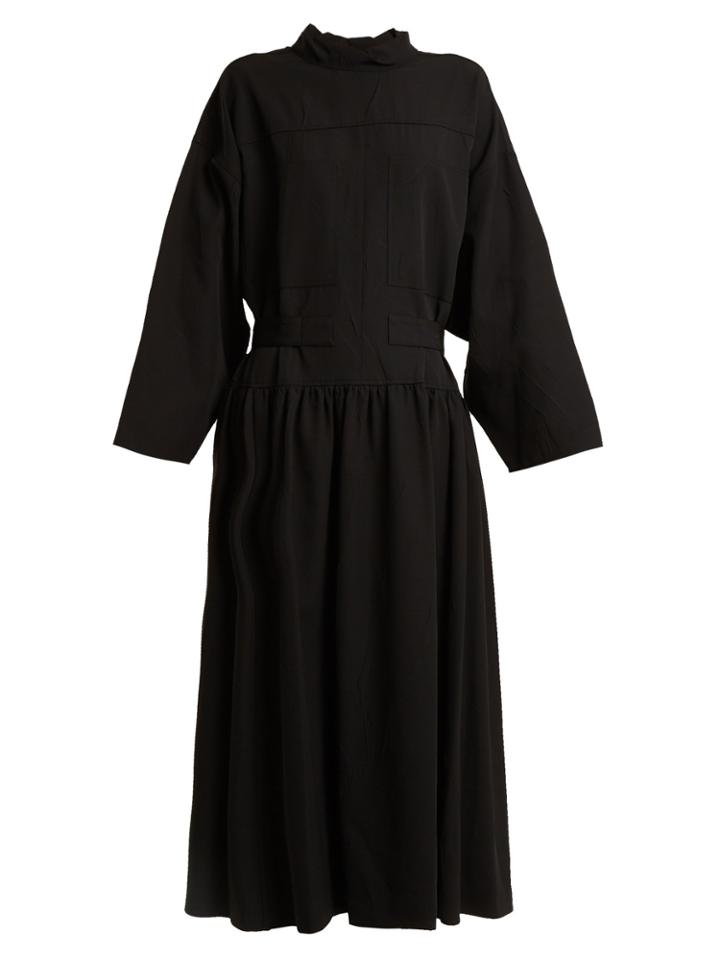 Joseph Camille Creased-effect Waist-tie Dress