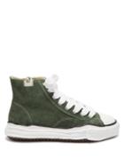 Mihara Yasuhiro - Peterson Original Sole Suede High-top Trainers - Mens - Dark Green