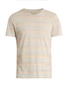 Oliver Spencer Conduit Pinstriped Cotton-jersey T-shirt