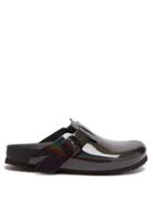 Mens Shoes Rick Owens X Birkenstock - Boston Coated-leather Sandals - Mens - Black Multi