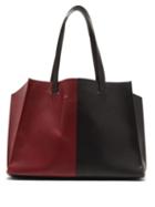 Matchesfashion.com Mansur Gavriel - Multitude Bi-colour Leather Tote Bag - Womens - Burgundy Multi