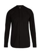 Matchesfashion.com Saint Laurent - Wing Collar Cotton Poplin Tuxedo Shirt - Mens - Black