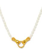 Harris Reed X Missoma - Hands Pearl & 18kt Recycled Gold-plated Necklace - Womens - Pearl