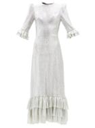 The Vampire's Wife - The Cinderella Lam Maxi Dress - Womens - Silver