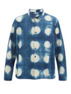 Matchesfashion.com 11.11 / Eleven Eleven - Circle-dyed Organic-cotton Shirt - Mens - Blue