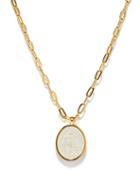Simone Rocha - Cameo Large Gold-plated Necklace - Womens - Gold Multi