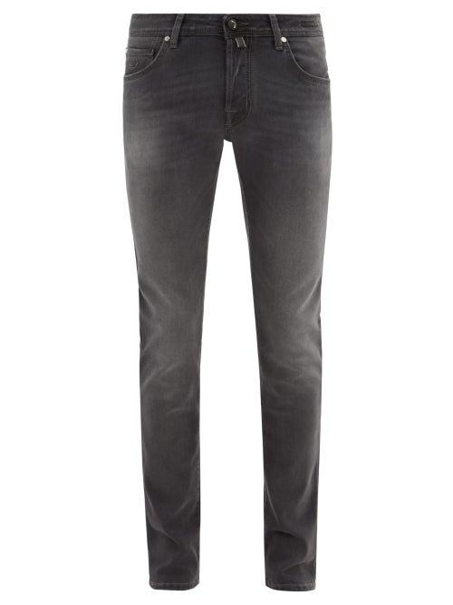Matchesfashion.com Jacob Cohn - Mid Rise Slim Fit Jeans - Mens - Grey
