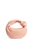 Matchesfashion.com Bottega Veneta - The Jodie Mini Intrecciato Leather Clutch - Womens - Light Pink