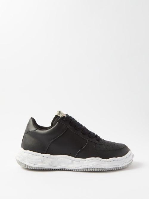 Mihara Yasuhiro - Wayne Original Sole Leather Trainers - Mens - Black