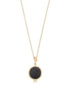 Matchesfashion.com Azlee - Nymph Baguette-diamond & 18kt Gold Necklace - Womens - Black Gold