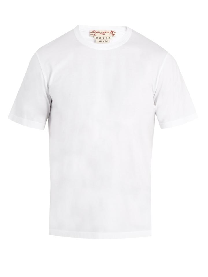 Marni Face-print Back Cotton T-shirt