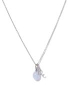 Mens Jewellery Raf Simons - Logo-charm And Quartz Necklace - Mens - Light Blue