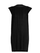 Pleats Please Issey Miyake Pata Pata Capped-sleeve Pleated Dress