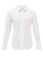 Mens Rtw Maison Margiela - Cotton-poplin Shirt - Mens - White