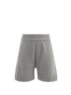 Ladies Rtw The Frankie Shop - Juno High-rise Wool-blend Shorts - Womens - Grey