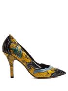 Isabel Marant Pavine Studded Snake-effect Leather Pumps