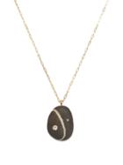 Matchesfashion.com Cvc Stones - Wizard Diamond & 18kt Gold Necklace - Womens - Black