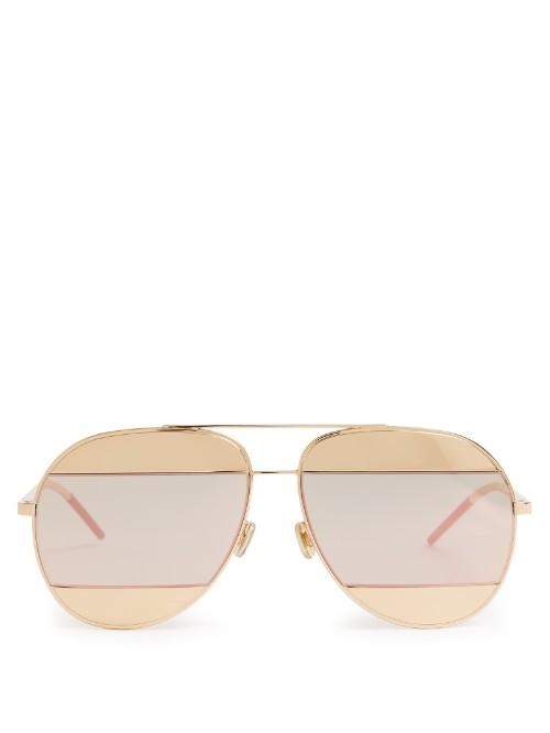 Dior Aviator Mirrored Sunglasses