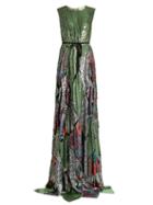 Maison Rabih Kayrouz Multi-jacquard Silk-blend Lam Gown