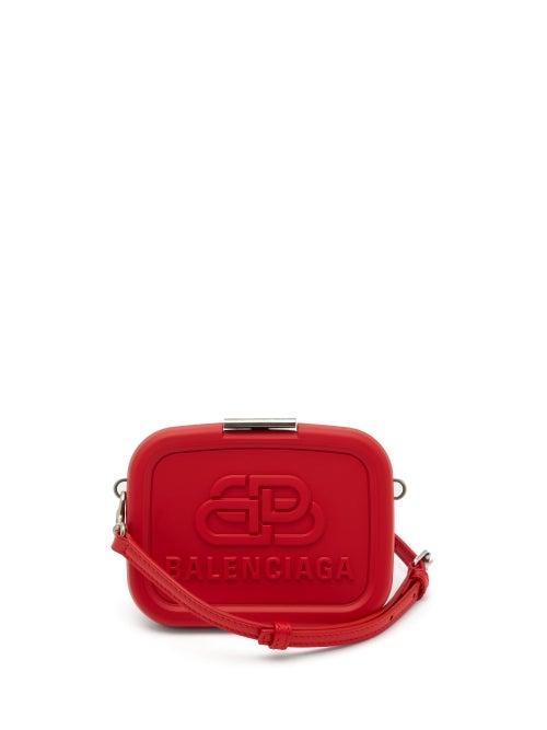 Matchesfashion.com Balenciaga - Lunch Box Mini Bb-embossed Cross-body Bag - Womens - Red
