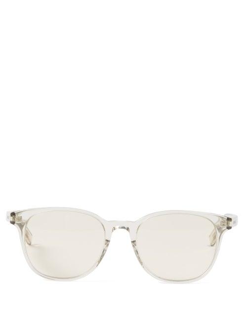 Saint Laurent - Square Acetate Sunglasses - Womens - Beige